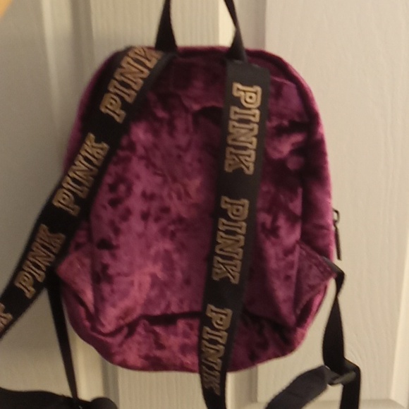 PINK Victoria's Secret Velvet Mini Backpack - Picture 3 of 7